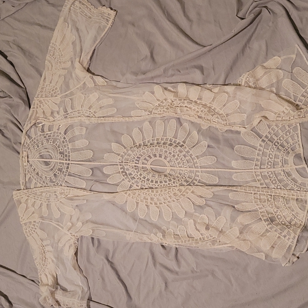 Long See Through Cardigan